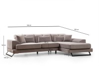Угловой диван Atelier Del Sofa Frido Right фото №8 — интернет-магазин Desire.md