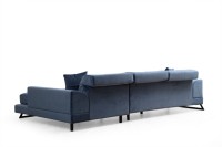 Угловой диван Atelier Del Sofa Frido Right Navy Blue фото №7 — интернет-магазин Desire.md