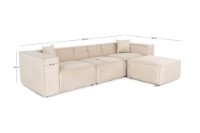 Угловой диван Atelier Del Sofa Lora Cream фото №16 — интернет-магазин Desire.md