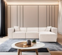 Угловой диван Atelier Del Sofa Lora Light Brown фото №3 — интернет-магазин Desire.md