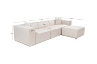 Угловой диван Atelier Del Sofa Lora Light Brown фото №19 — интернет-магазин Desire.md