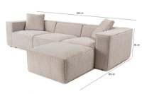 Угловой диван Atelier Del Sofa Lora Mocha фото №12 — интернет-магазин Desire.md