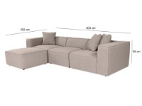 Угловой диван Atelier Del Sofa Lora Peach фото №12 — интернет-магазин Desire.md