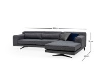 Угловой диван Atelier Del Sofa Jivago Right Grey фото №11 — интернет-магазин Desire.md