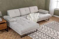 Угловой диван Atelier Del Sofa Mustang Small Left Beige фото №3 — интернет-магазин Desire.md