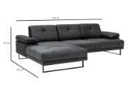 Угловой диван Atelier Del Sofa Mustang Large Left Anthracite фото №14 — интернет-магазин Desire.md