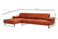 Угловой диван Atelier Del Sofa Mustang Large Left Orange фото №14 — интернет-магазин Desire.md