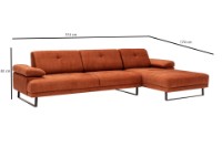 Угловой диван Atelier Del Sofa Mustang Large Right Orange фото №14 — интернет-магазин Desire.md