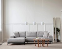 Угловой диван Atelier Del Sofa Eti Black Left Grey