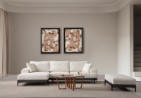 Угловой диван Atelier Del Sofa Eti Black Left White фото №3 — интернет-магазин Desire.md