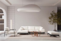 Угловой диван Atelier Del Sofa Eti Black Left White фото №4 — интернет-магазин Desire.md