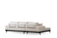 Угловой диван Atelier Del Sofa Eti Black Left White фото №9 — интернет-магазин Desire.md