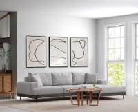 Угловой диван Atelier Del Sofa Eti Black Right Grey фото №2 — интернет-магазин Desire.md