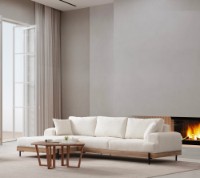 Угловой диван Atelier Del Sofa Eti Oak Left White фото №2 — интернет-магазин Desire.md