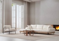 Угловой диван Atelier Del Sofa Eti Oak Left White фото №3 — интернет-магазин Desire.md