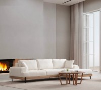 Угловой диван Atelier Del Sofa Eti Oak Right White фото №2 — интернет-магазин Desire.md
