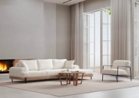 Угловой диван Atelier Del Sofa Eti Oak Right White фото №4 — интернет-магазин Desire.md