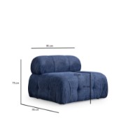 Canapea de colț Atelier Del Sofa Petite 3 Night Blue imaginea #11 — magazin online Desire.md