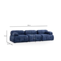 Canapea de colț Atelier Del Sofa Petite 3 Night Blue imaginea #13 — magazin online Desire.md