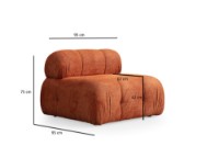 Угловой диван Atelier Del Sofa Petite 3 Orange фото №11 — интернет-магазин Desire.md