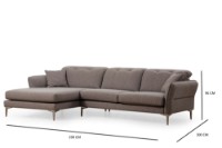 Угловой диван Atelier Del Sofa Costor Left Grey фото №7 — интернет-магазин Desire.md