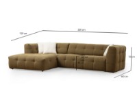 Угловой диван Atelier Del Sofa Cady Left Khaki фото №10 — интернет-магазин Desire.md