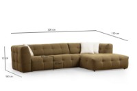 Угловой диван Atelier Del Sofa Cady Right Khaki фото №10 — интернет-магазин Desire.md