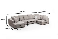 Угловой диван Atelier Del Sofa Colorado фото №7 — интернет-магазин Desire.md
