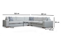Угловой диван Atelier Del Sofa Loop 22 фото №5 — интернет-магазин Desire.md