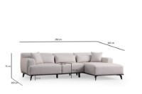 Угловой диван Atelier Del Sofa Jaguar White фото №10 — интернет-магазин Desire.md