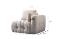 Canapea de colț Atelier Del Sofa Amaris Beige imaginea #9 — magazin online Desire.md