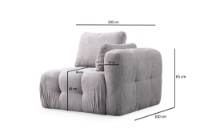 Угловой диван Atelier Del Sofa Amaris Light Grey фото №8 — интернет-магазин Desire.md