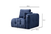 Canapea de colț Atelier Del Sofa Amaris Navy Blue imaginea #8 — magazin online Desire.md