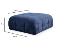 Canapea de colț Atelier Del Sofa Amaris Navy Blue imaginea #9 — magazin online Desire.md