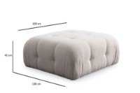 Угловой диван Atelier Del Sofa Amaris White фото №9 — интернет-магазин Desire.md