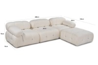 Угловой диван Atelier Del Sofa Bubble Beige фото №18 — интернет-магазин Desire.md