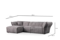 Угловой диван Atelier Del Sofa Boxer Left Light Grey фото №12 — интернет-магазин Desire.md