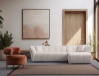 Угловой диван Atelier Del Sofa Boxer Right White фото №7 — интернет-магазин Desire.md