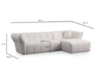 Угловой диван Atelier Del Sofa Boxer Right White фото №16 — интернет-магазин Desire.md