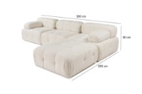 Угловой диван Atelier Del Sofa Doblo Cream фото №14 — интернет-магазин Desire.md