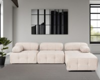 Угловой диван Atelier Del Sofa Doblo Light Brown фото №3 — интернет-магазин Desire.md
