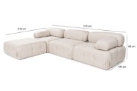 Угловой диван Atelier Del Sofa Doblo Light Brown фото №19 — интернет-магазин Desire.md
