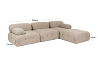 Угловой диван Atelier Del Sofa Doblo Peach фото №17 — интернет-магазин Desire.md