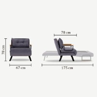 Fotoliu Atelier Del Sofa Sando Grey imaginea #7 — magazin online Desire.md