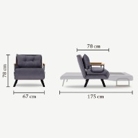 Fotoliu Atelier Del Sofa Sando Light Brown v2 imaginea #7 — magazin online Desire.md