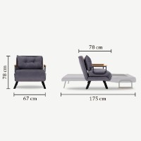 Кресло Atelier Del Sofa Sando Light Grey фото №17 — интернет-магазин Desire.md