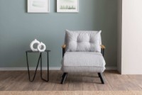 Fotoliu Atelier Del Sofa Sando Teddy Fabric Grey imaginea #3 — magazin online Desire.md