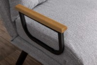 Fotoliu Atelier Del Sofa Sando Teddy Fabric Grey imaginea #5 — magazin online Desire.md
