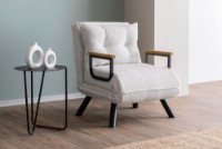 Кресло Atelier Del Sofa Sando Teddy Fabric White