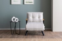 Кресло Atelier Del Sofa Sando Teddy Fabric White фото №2 — интернет-магазин Desire.md